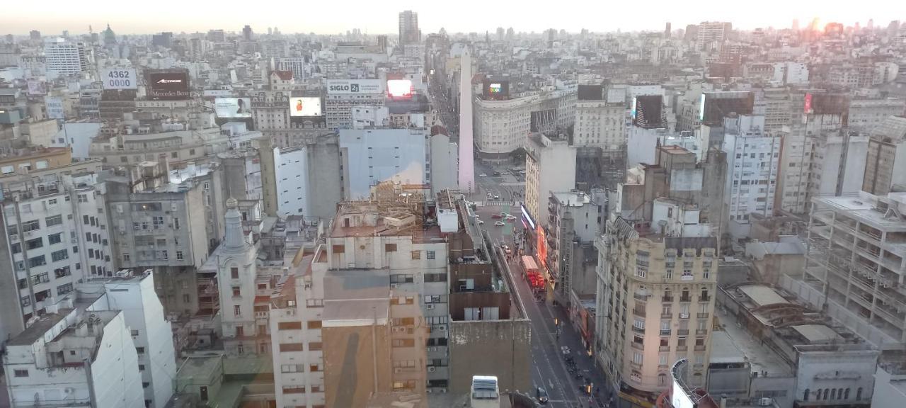 Que Mejor Vista Del Obelisco Piso A La Calle Corrientes Buenos Aires Dış mekan fotoğraf