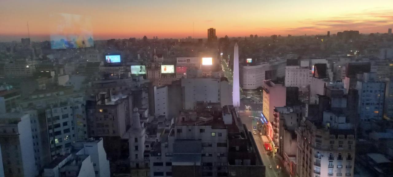 Que Mejor Vista Del Obelisco Piso A La Calle Corrientes Buenos Aires Dış mekan fotoğraf