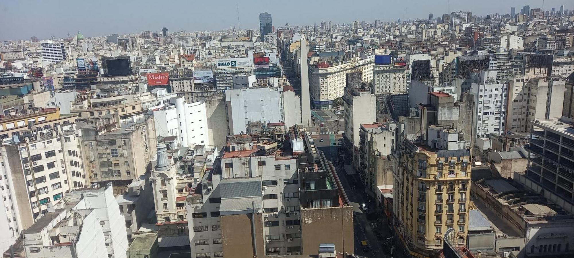 Que Mejor Vista Del Obelisco Piso A La Calle Corrientes Buenos Aires Dış mekan fotoğraf
